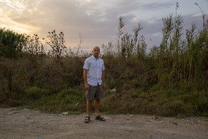 August 3, 2015 – Lago Patria, Italy: A portrait of Angelo Ferrillo, founder and head of the blog www.laterradeifuochi.it, a container of video-complaints and a web space that tells the effects of the eco-mafias and the failure of politics about the phenomenon of toxic waste burning. The blog of Angelo Ferrillo from longtime describes the daily dramatic environmental disaster in Campania.