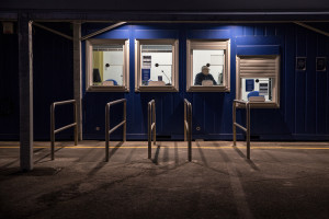 The port ticket office on the second day of unprecedented lockdown across of all Italy imposed to slow the spread of coronavirus in Naples, Southern Italy on March 11, 2020.