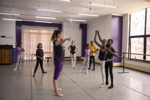 Dance Centre Kenya student Bravian Mise, 14 years old is seen during a training session at Dance Centre Kenya in Nairobi, Kenya on October 12, 2024. The main purposes of Dance Centre Kenya is to provide international training for talented young dancers, regardless of their background or nationality. It also represents a bridge between Africa and foreign countries, giving dozens of less fortunate children the chance to dream of a better future.